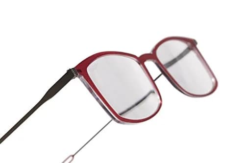 ThinOptics Unisex Adult Glasses Reading, Regular Case / Rectangle Red, 1.50 US | Ultra-light, durable corrective eyewear thumbnail 8