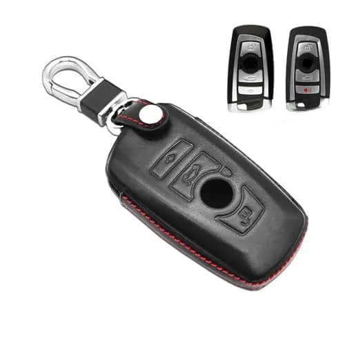 MECHCOS Leather Key Fob Cover for BMW X1 X3 X4 X5 X6 3 5 7 Series | Genuine Leather, Signal Safe (70-120 chars) thumbnail 1