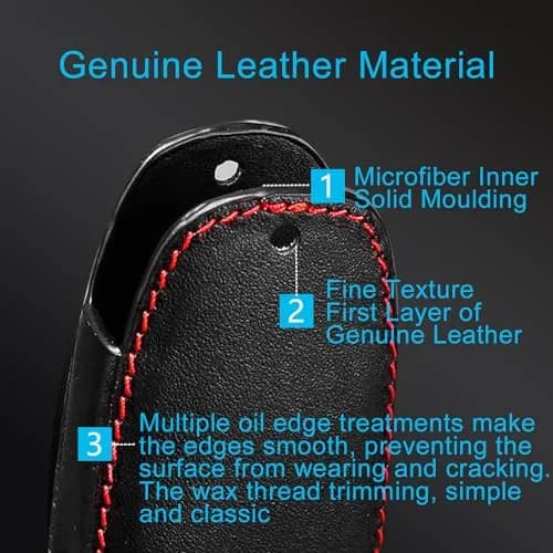 MECHCOS Leather Key Fob Cover for BMW X1 X3 X4 X5 X6 3 5 7 Series | Genuine Leather, Signal Safe (70-120 chars) thumbnail 4
