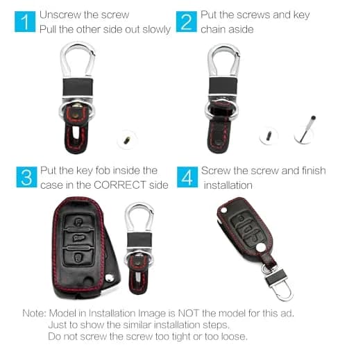 MECHCOS Leather Key Fob Cover for BMW X1 X3 X4 X5 X6 3 5 7 Series | Genuine Leather, Signal Safe (70-120 chars) thumbnail 6