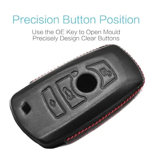 MECHCOS Leather Key Fob Cover for BMW X1 X3 X4 X5 X6 3 5 7 Series | Genuine Leather, Signal Safe (70-120 chars) thumbnail 2