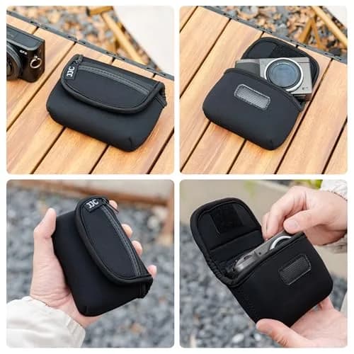 JJC Compact Camera RX100 VII Case Pouch for Sony RX100 VII & More | Impact-Resistant Neoprene (70-120 chars) thumbnail 6
