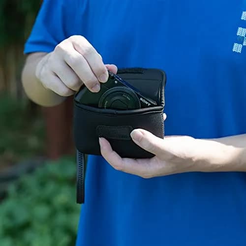 JJC Compact Camera RX100 VII Case Pouch for Sony RX100 VII & More | Impact-Resistant Neoprene (70-120 chars) thumbnail 7
