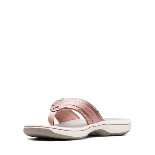 Clarks Breeze Sea Flip-Flop 11 | Rose Gold Synthetic, Casual Comfort, Heel 30mm thumbnail 6