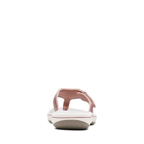 Clarks Breeze Sea Flip-Flop 11 | Rose Gold Synthetic, Casual Comfort, Heel 30mm thumbnail 8