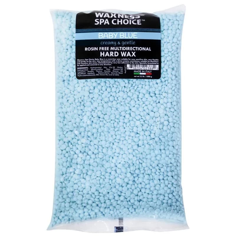 Waxness Spa Choice Rosin Free Multidirectional Baby Blue 1kg | Sensitive Skin Friendly (120 chars) thumbnail 1