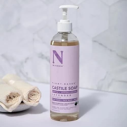 Dr. Natural Castile Liquid Soap - Multi-Use Body Wash, Shampoo & Face Wash | Hydrating & Gentle (120c) thumbnail 2