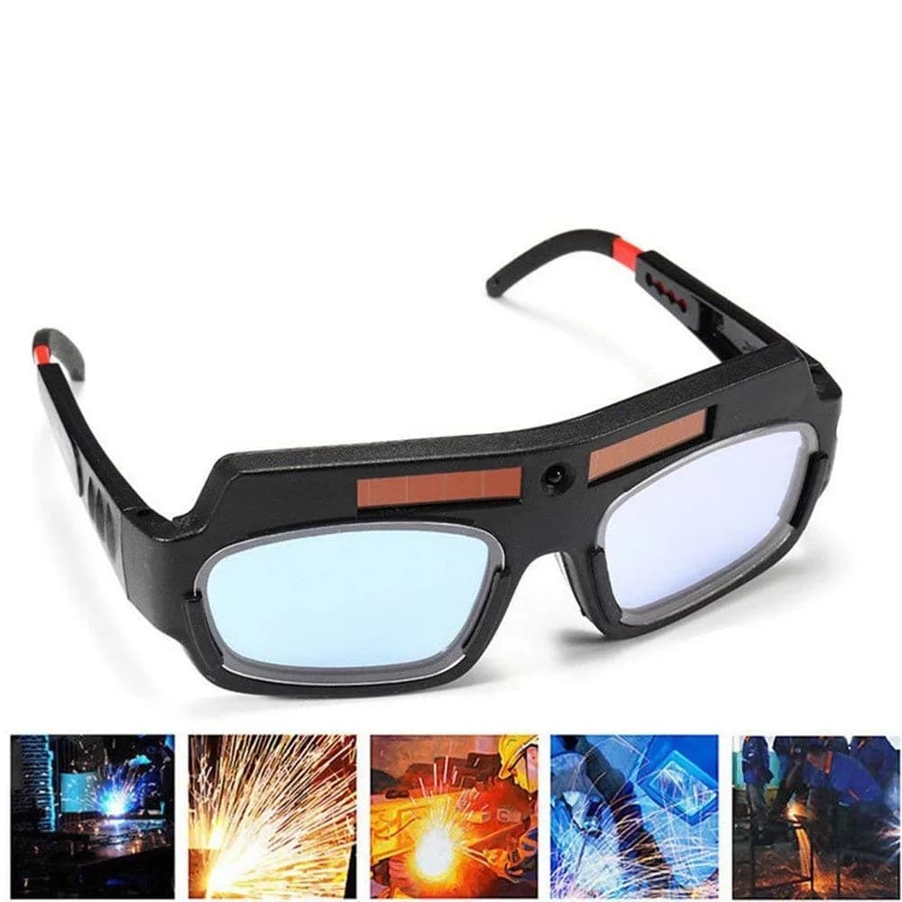 Yarrkc Solar Auto Darkening Welding Goggles with Adjustable Shade | Black, 120g