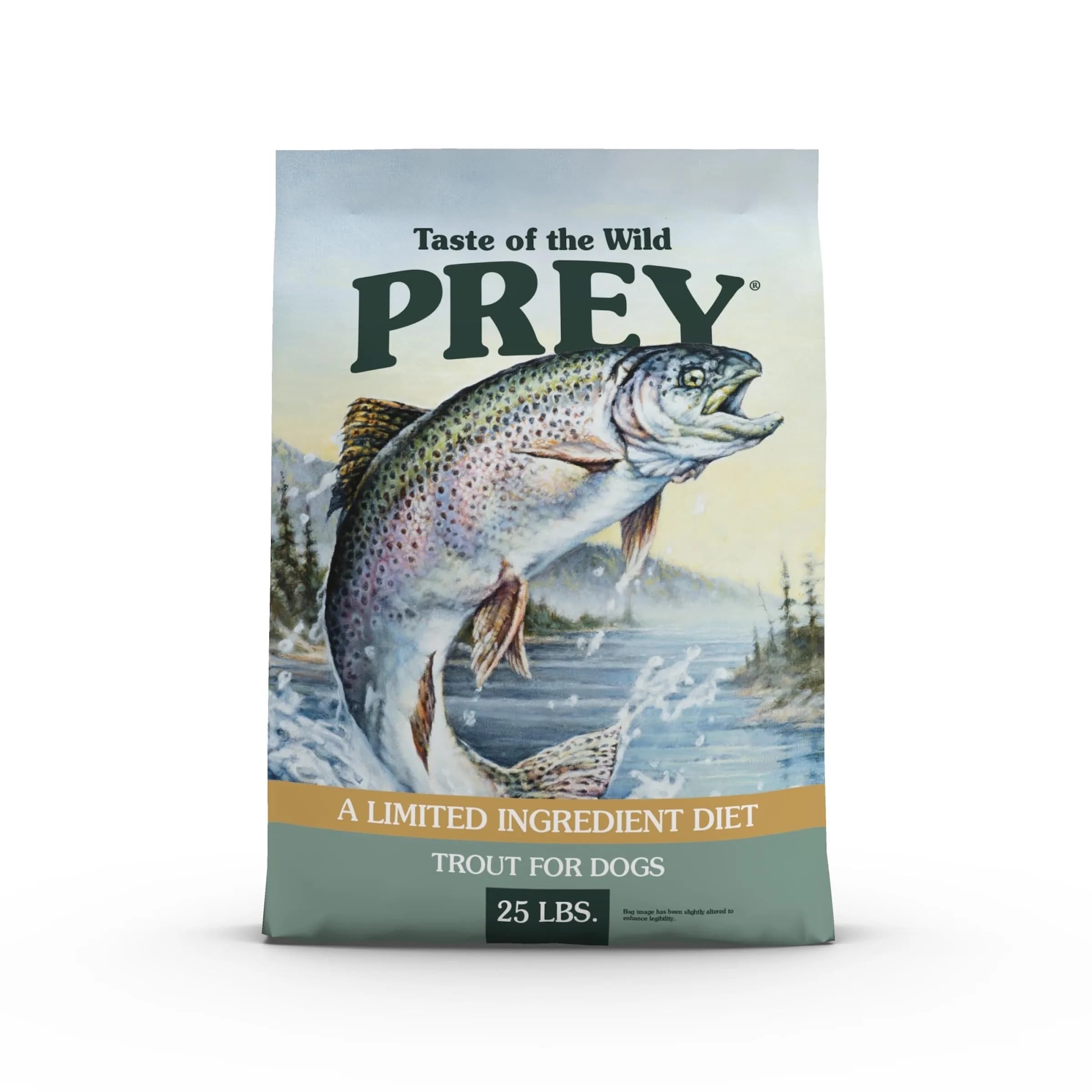 Taste of the Wild Prey Trout Puppy, Adult & Senior Dry Dog Food 25lb | Limited Ingredient, Real Trout First