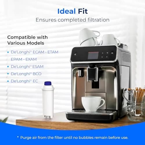Waterdrop DLS C002 Filter Replacement for De'Longhi Coffee Machines 6 Pack | Reduces Chlorine & Impurities for Fresher Water thumbnail 4
