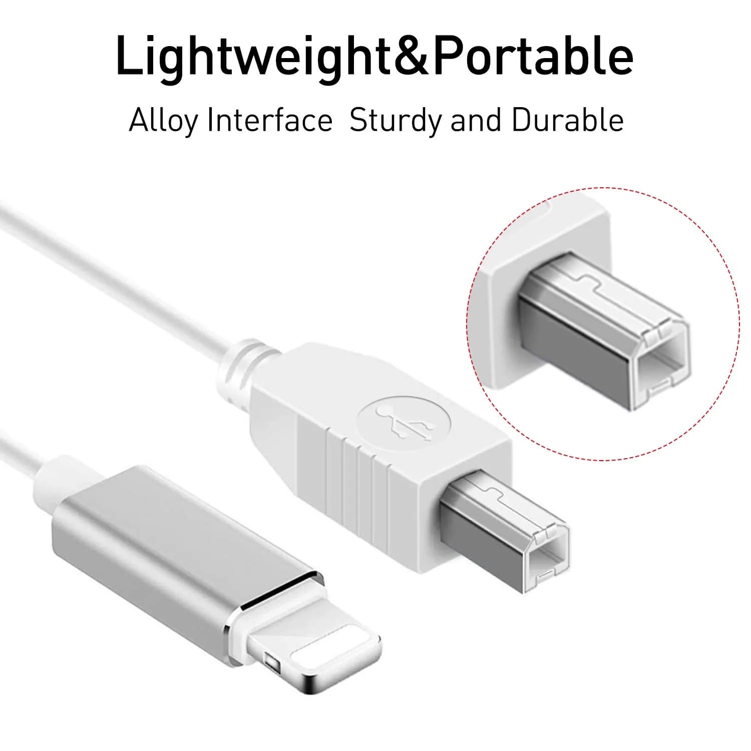 MeloAudio Lightning to MIDI Cable 1.5m (5ft) | Connect iOS to Musical Instruments - view 6