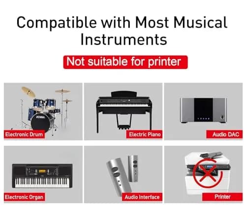 MeloAudio Lightning to MIDI Cable 1.5m (5ft) | Connect iOS to Musical Instruments thumbnail 3