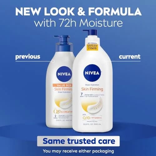 NIVEA Sheer Hydration Skin Firming Body Lotion with Q10 & Vitamin C, 1000ml (33.8 Fl Oz) | Firms Skin in 7 Days thumbnail 2