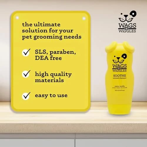Wags & Wiggles Soothe Oatmeal Dog Shampoo, 16 Oz | Gentle, pH-Balanced for Sensitive Skin thumbnail 5