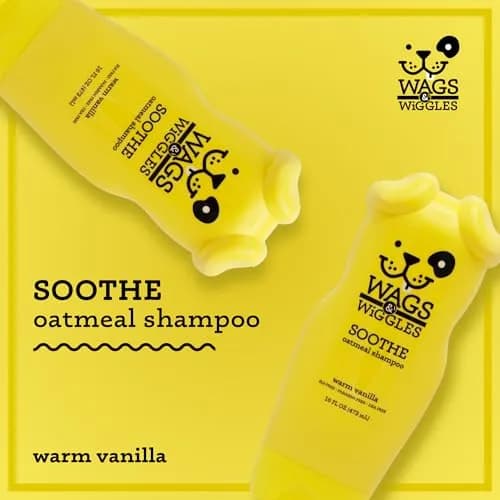 Wags & Wiggles Soothe Oatmeal Dog Shampoo, 16 Oz | Gentle, pH-Balanced for Sensitive Skin thumbnail 2