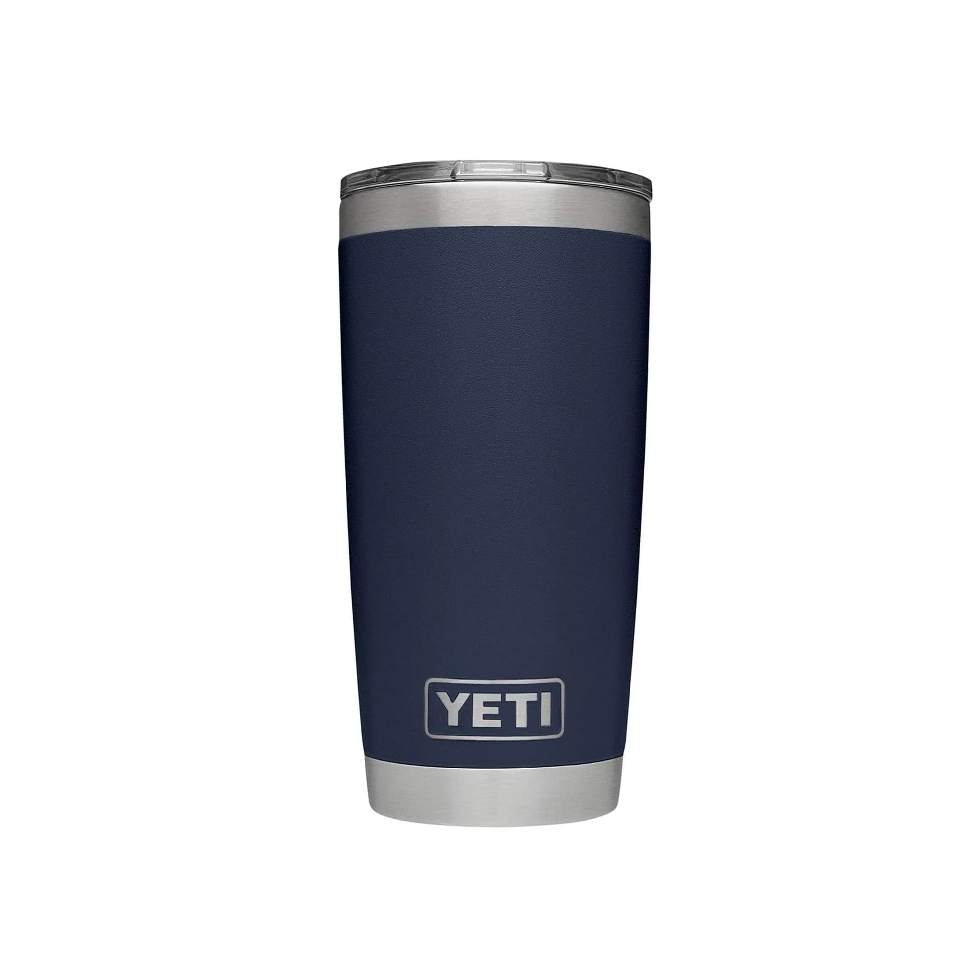 YETI Rambler 20 oz Tumbler with MagSlider Lid, Stainless Steel, Navy | Keeps Drinks Hot or Cold for Hours — Navy