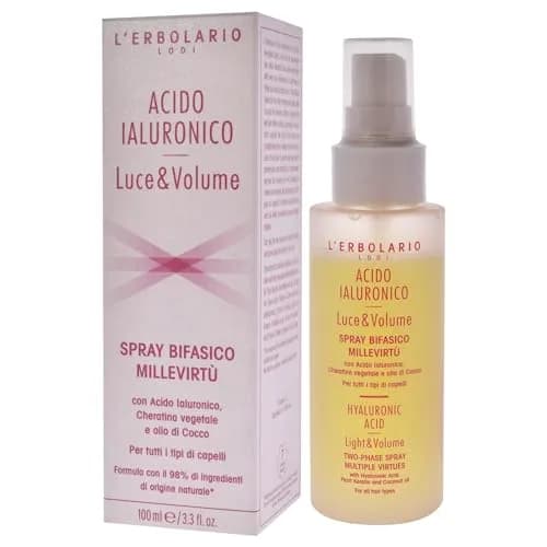 L'Erbolario Hyaluronic Acid Two Phase Spray - Light & Volume, 3.3 Oz | Fuller, Softer, Shinier Hair thumbnail 4