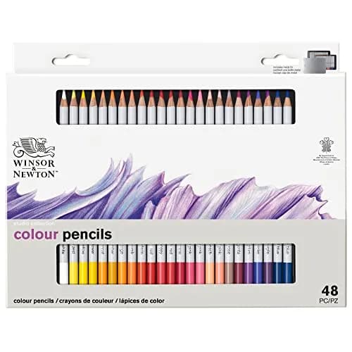 Winsor & Newton Studio Collection Color Pencils Set of 48 | Rich, Vibrant, Smooth Blending (70-120 chars) thumbnail 8