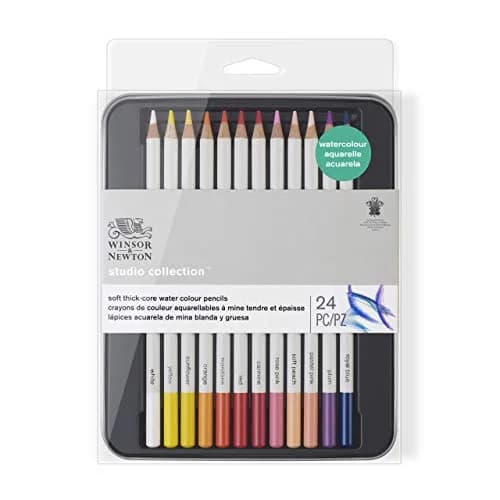 Winsor & Newton Studio Collection Watercolor Pencils 24 Count (3.7mm Core) | Highly Pigmented Art Pencils thumbnail 7
