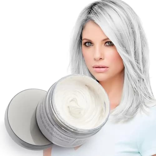 SWAKER White Hair Color Wax 120g (4.23 oz) | Temporary Styling Cream for Parties & Cosplay thumbnail 1