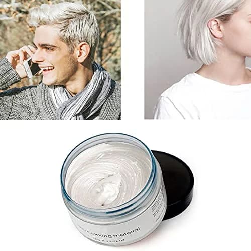 SWAKER White Hair Color Wax 120g (4.23 oz) | Temporary Styling Cream for Parties & Cosplay thumbnail 3