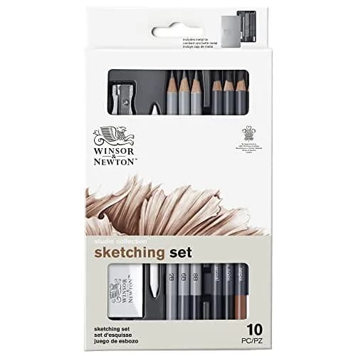 Winsor & Newton Sketching Pencils Set of 10 | Versatile Art & Drawing Tools for Artists thumbnail 1