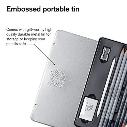 Winsor & Newton Sketching Pencils Set of 10 | Versatile Art & Drawing Tools for Artists thumbnail 6