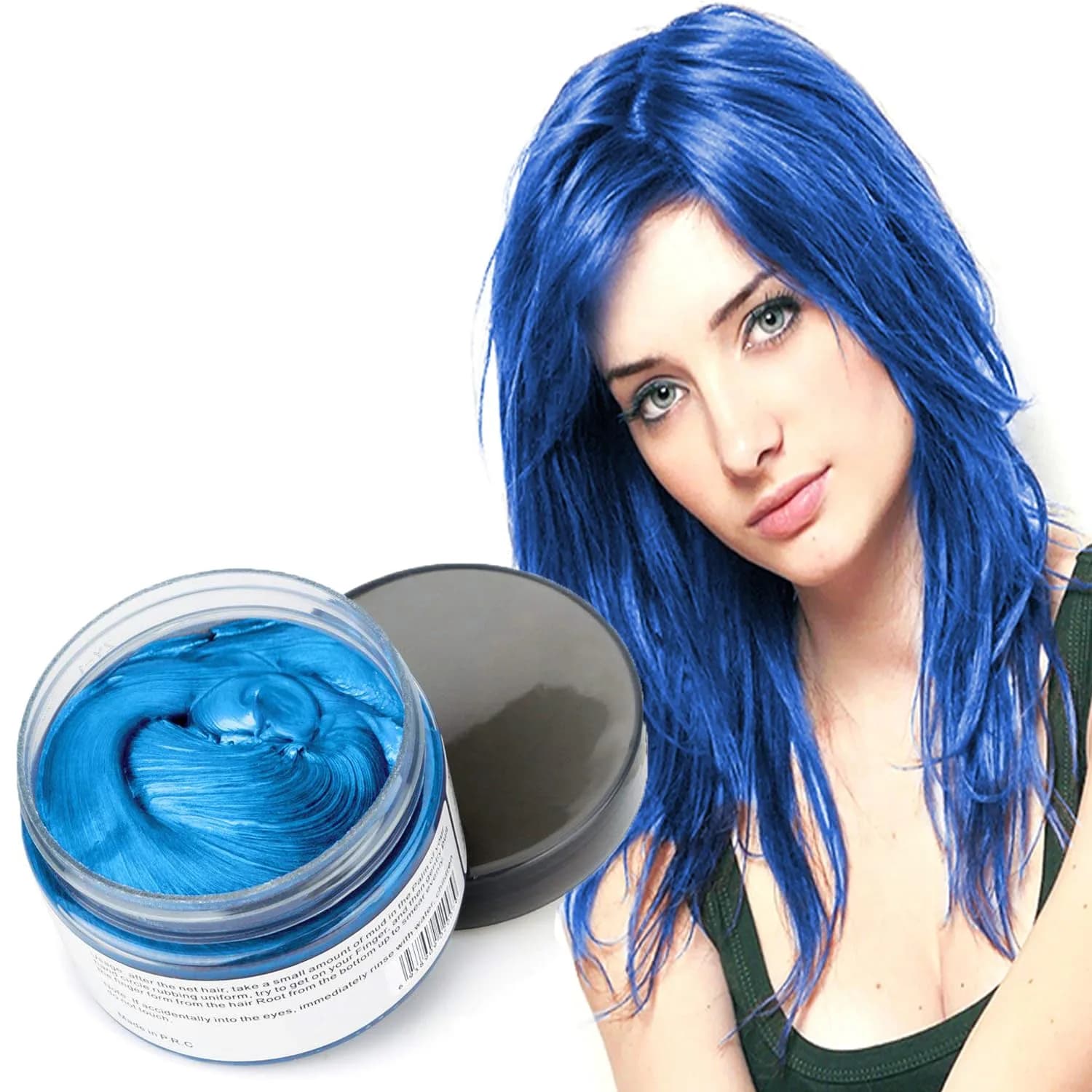 SWAKER Black Hair Color Wax 130ml (4.23 oz) | Temporary Styling Cream for Vibrant Color - main product image