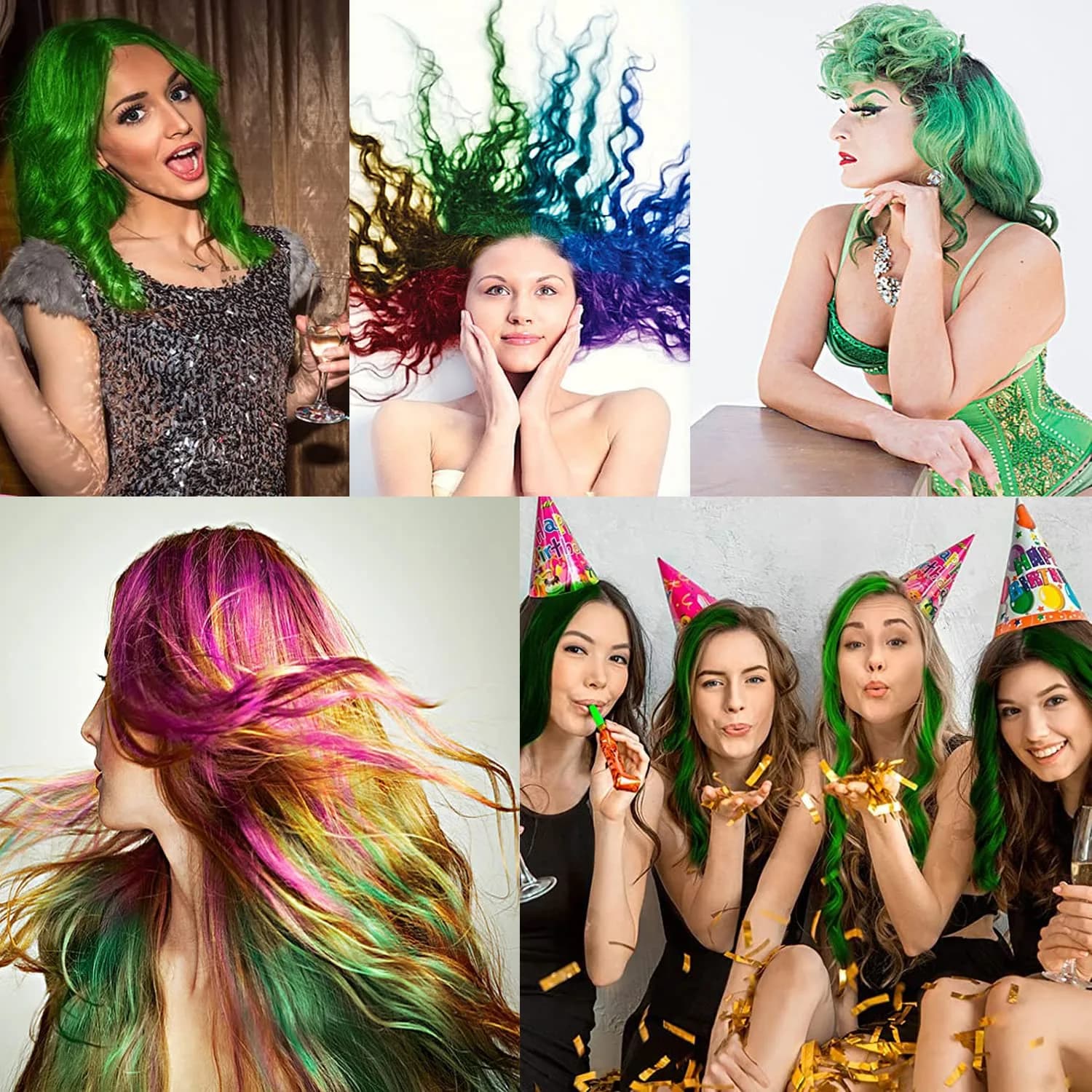 SWAKER Green Hair Color Wax 130ml - Temporary Styling Cream for Vibrant, Bold Green Hair - view 5
