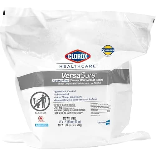 Clorox VersaSure Surface Disinfectant Wipes 110 Count | Alcohol-Free, Fast-Acting, Healthcare Grade thumbnail 1