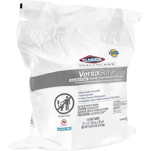 Clorox VersaSure Surface Disinfectant Wipes 110 Count | Alcohol-Free, Fast-Acting, Healthcare Grade thumbnail 9