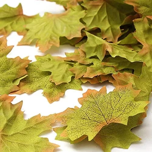 EchoDone Artificial Maple Leaves Decorations 600 pcs | Autumn Fall Leaves for Wedding & Thanksgiving thumbnail 3