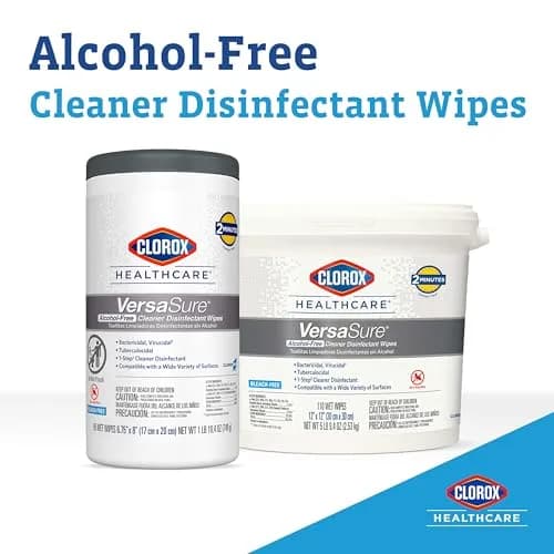 Clorox Healthcare VersaSure Disinfectant Wipes 12" x 12" 110 Count | Broad-Spectrum, Alcohol-Free, Hospital-Grade (70-120 chars) thumbnail 2