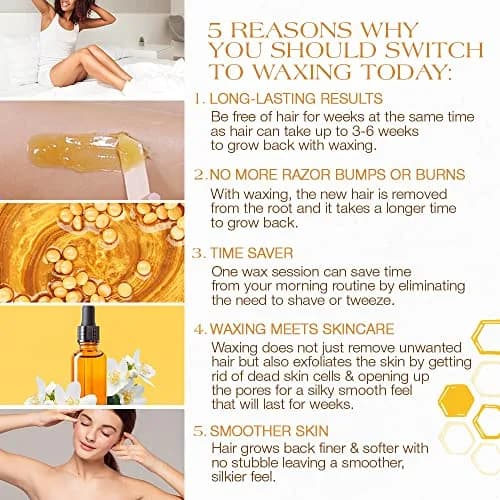 GIGI Golden Honee Hard Wax Beads 396 g | Stripless Hair Removal for Face & Body thumbnail 3