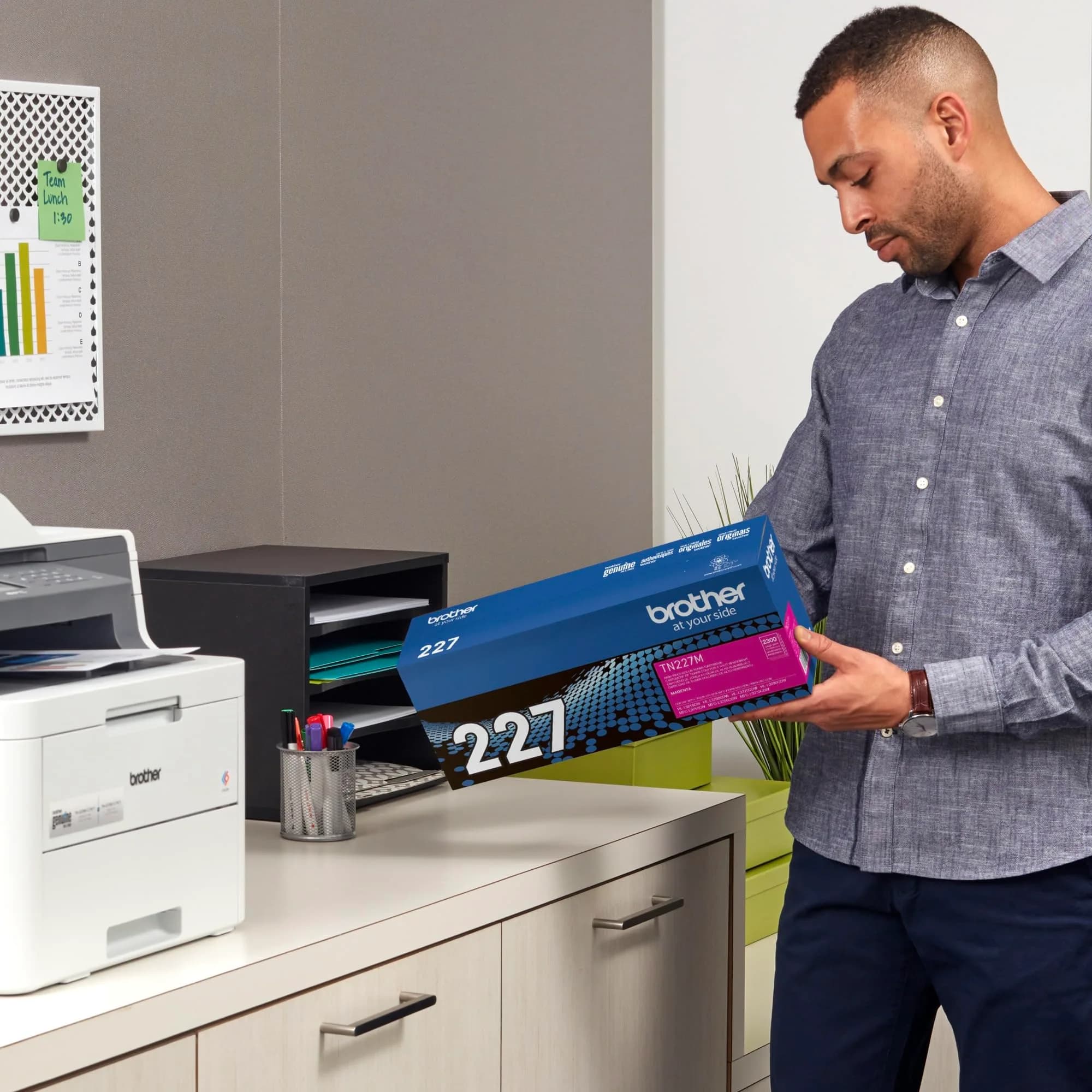 Brother Genuine TN227M High Yield Magenta Toner Cartridge | Professional Color Laser Print Quality - view 4