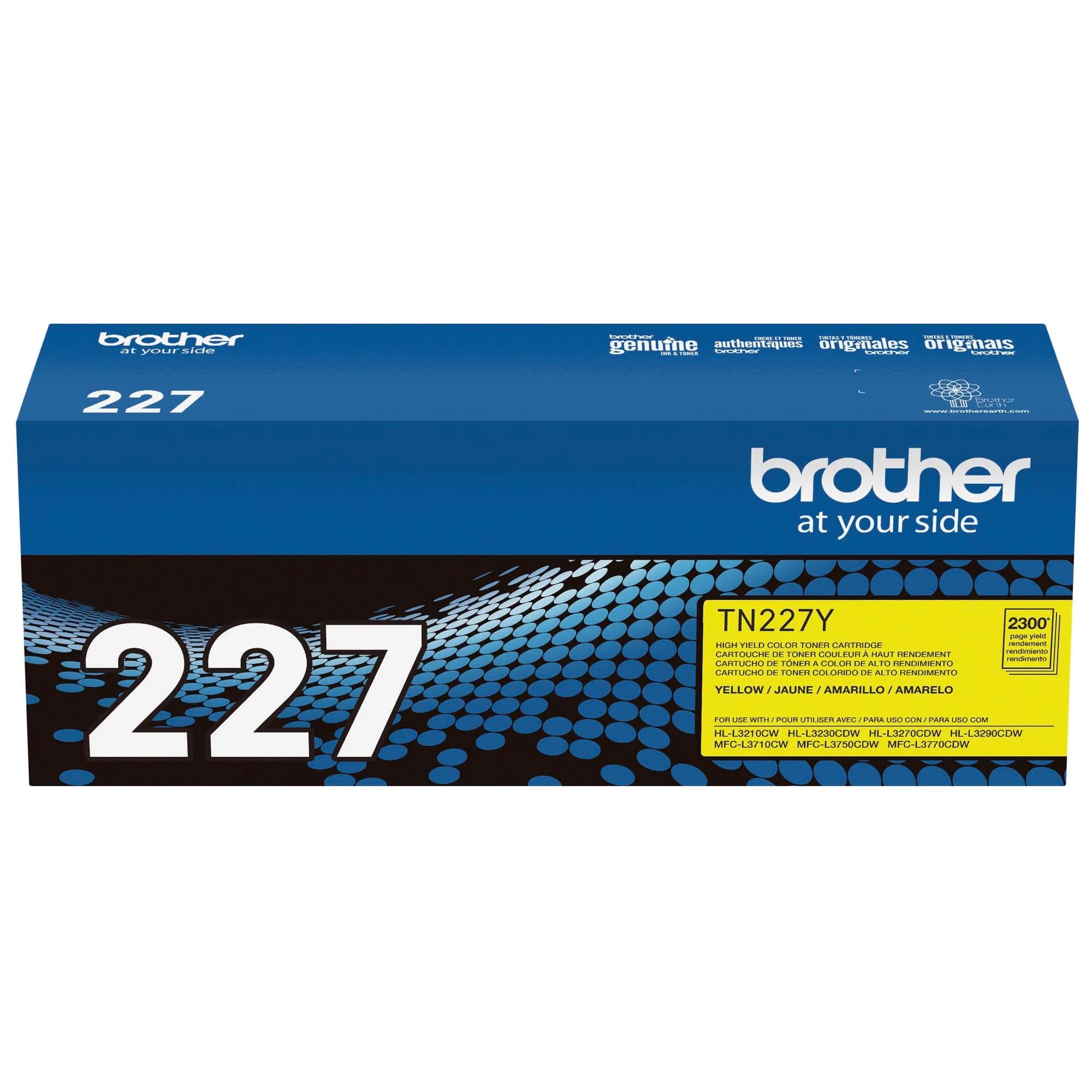 Brother Genuine TN227Y High Yield Yellow Toner Cartridge 2,300 Pages | Genuine Brother Toner for Vivid Color Prints - view 7