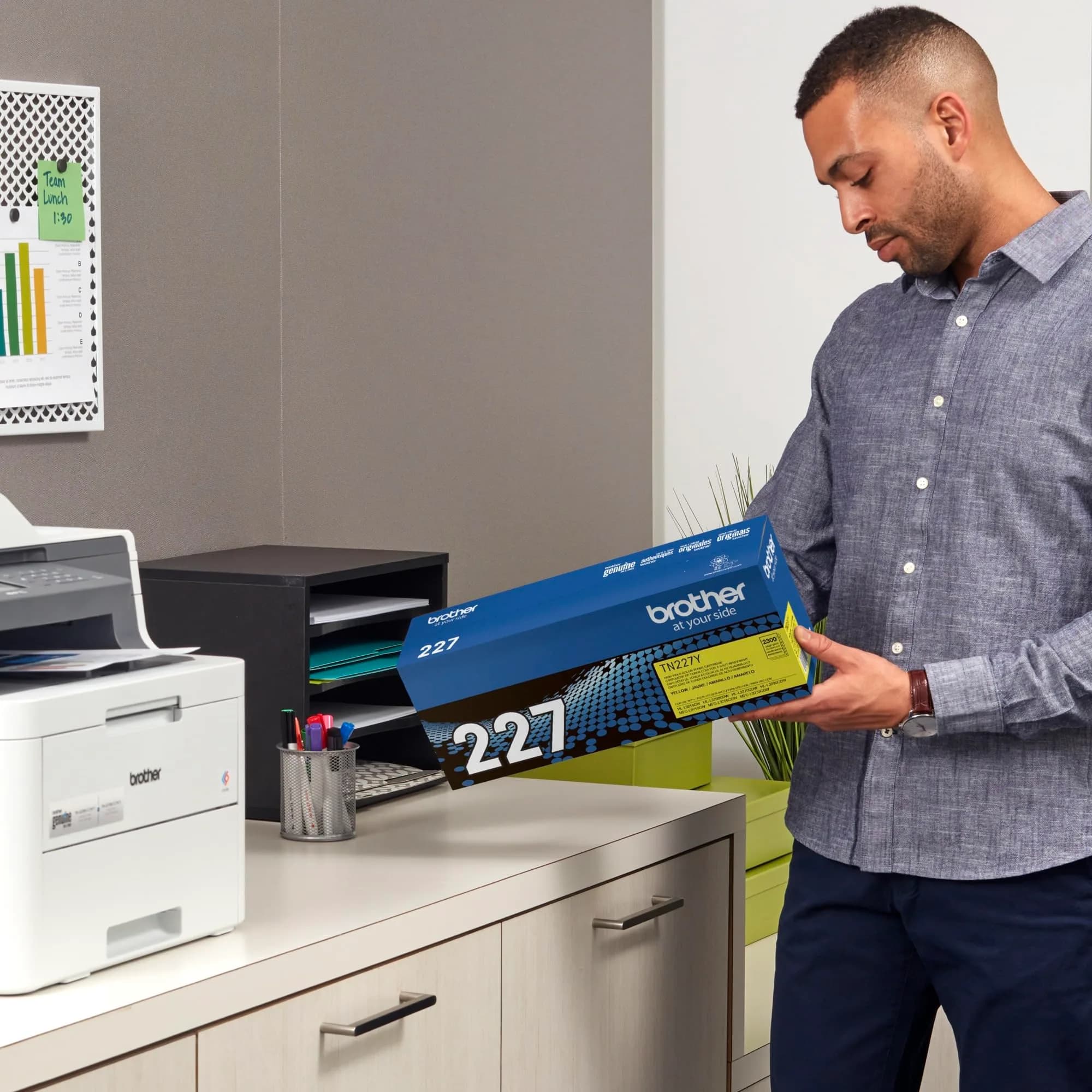 Brother Genuine TN-223Y Yellow Toner Cartridge High Yield (3,000 Pages) | Professional Color Laser Print Quality - view 4