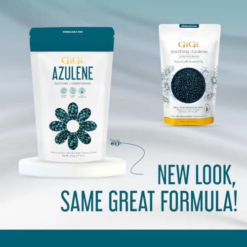 GiGi Soothing Azulene Hard Wax Beads for Face, Body & Sensitive Skin 397g (14 oz) | Stripless Professional Hair Removal thumbnail 8