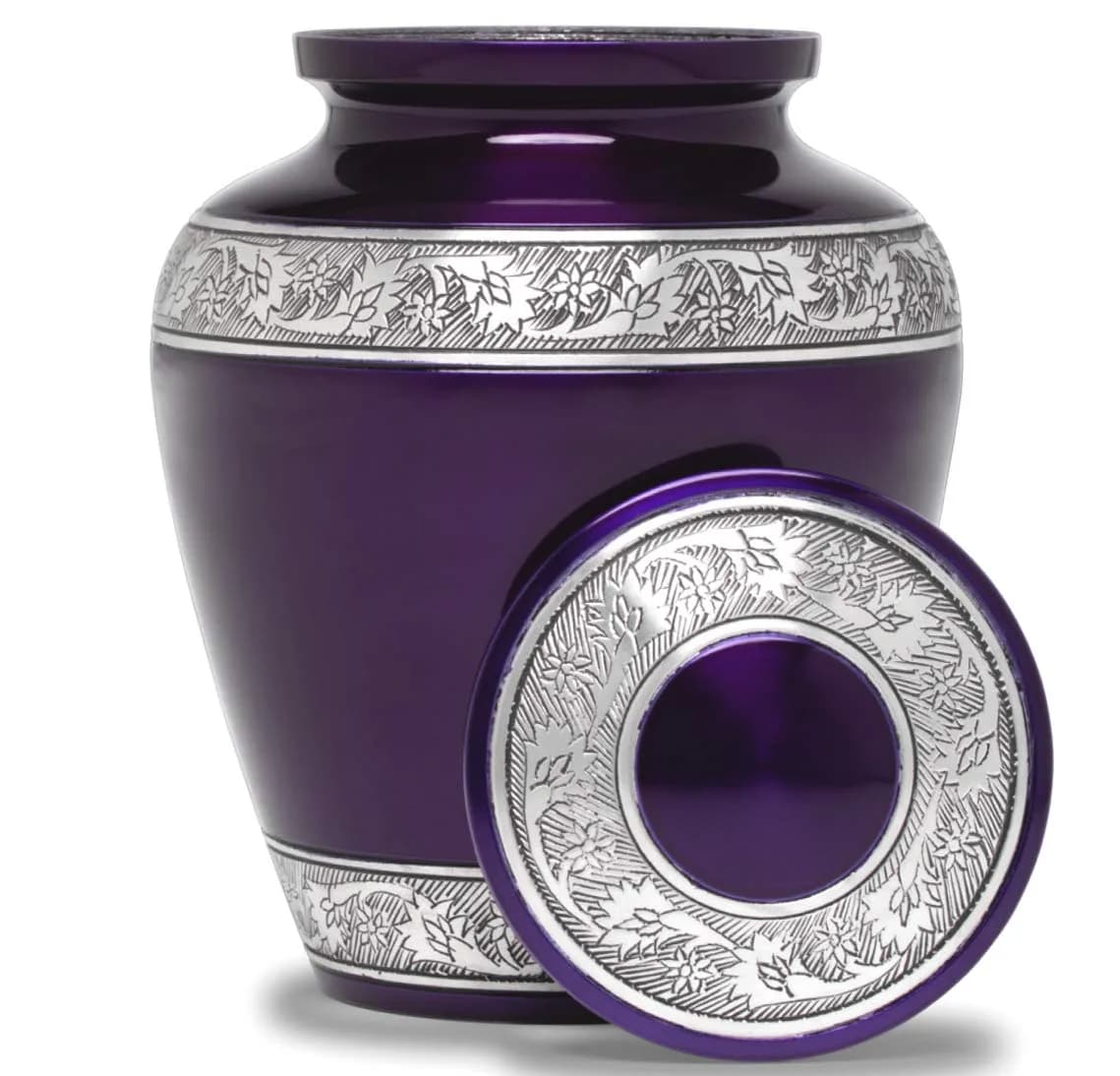 Eternal Harmony Large Urn for Ashes | Elegant Handcrafted Cremation Vase for Men & Women, Up to 200 lbs, Secure Seal & Velvet Bag - main product image