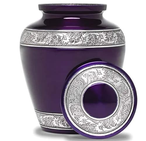 Eternal Harmony Large Urn for Ashes | Elegant Handcrafted Cremation Vase for Men & Women, Up to 200 lbs, Secure Seal & Velvet Bag thumbnail 1