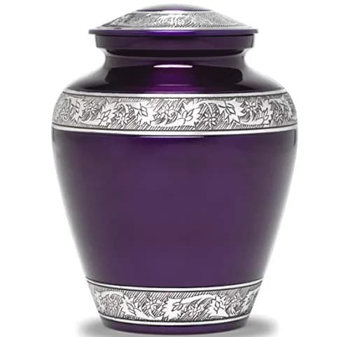 Eternal Harmony Large Urn for Ashes | Elegant Handcrafted Cremation Vase for Men & Women, Up to 200 lbs, Secure Seal & Velvet Bag thumbnail 2