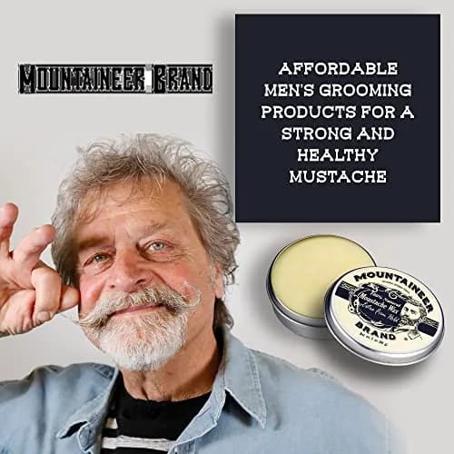 Mountaineer Brand Unscented Natural Mustache Wax | Strong Extra Firm Hold 60ml (2oz) | Styles & Conditions Facial Hair thumbnail 4