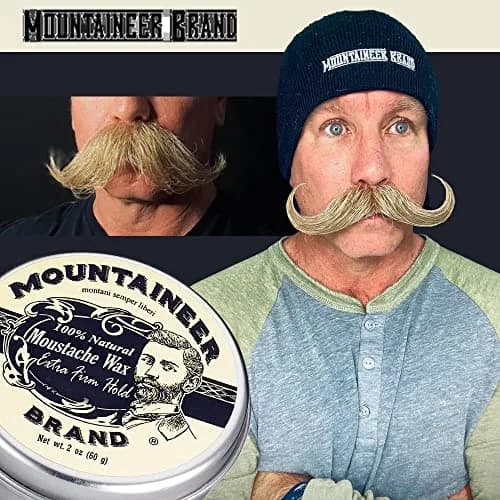 Mountaineer Brand Unscented Natural Mustache Wax | Strong Extra Firm Hold 60ml (2oz) | Styles & Conditions Facial Hair thumbnail 5