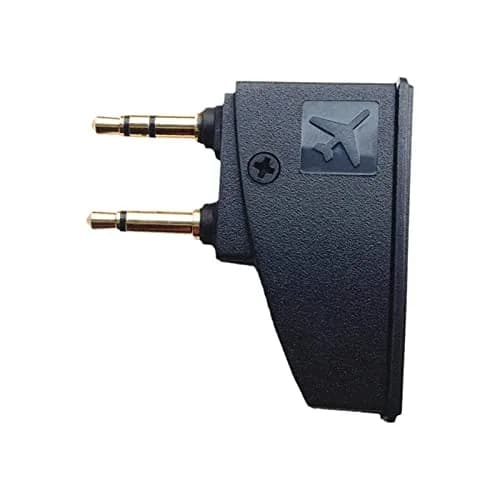 Asobilor Gold Airplane Headphone Adapter with 3.5mm Jack | Compatible with Bose QC Series & More thumbnail 1