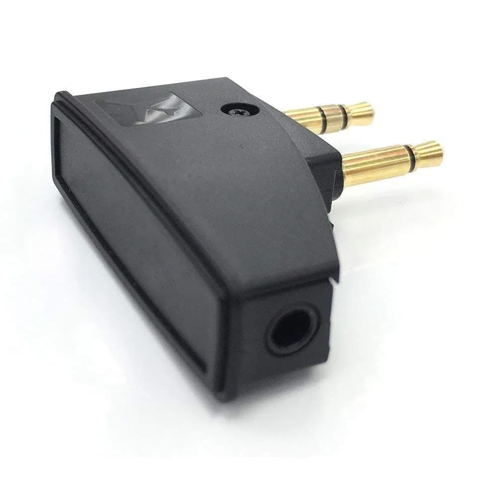 Asobilor Gold Airplane Headphone Adapter with 3.5mm Jack | Compatible with Bose QC Series & More - view 3