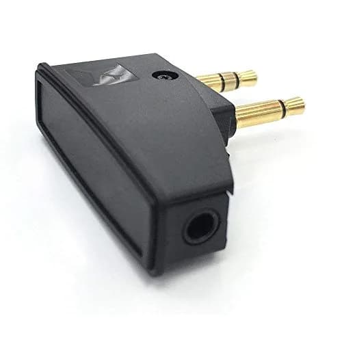 Asobilor Gold Airplane Headphone Adapter with 3.5mm Jack | Compatible with Bose QC Series & More thumbnail 3