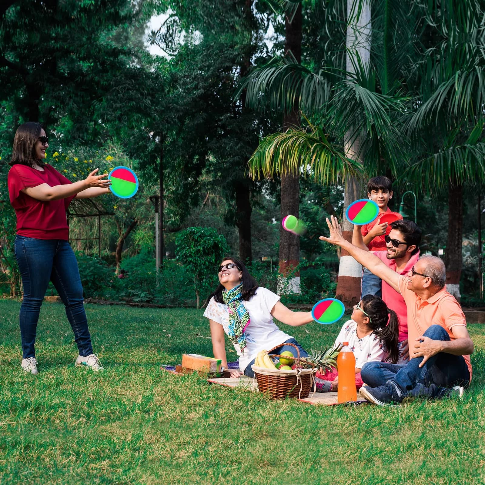 Ayeboovi Toss and Catch Ball Game Set with 4 Paddles & 4 Balls | Upgraded Outdoor Toy for Kids Ages 3-12 - view 4