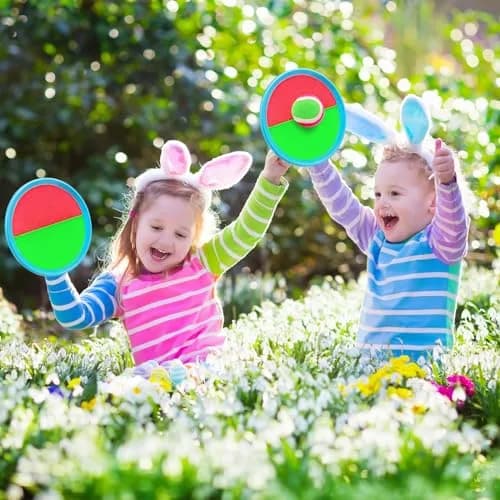 Ayeboovi Toss and Catch Ball Game Set with 4 Paddles & 4 Balls | Upgraded Outdoor Toy for Kids Ages 3-12 thumbnail 9
