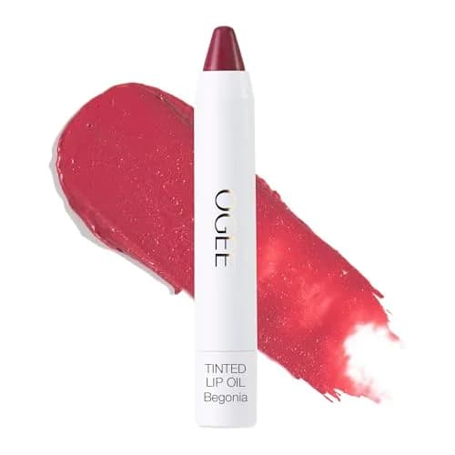 Ogee Tinted Sculpted Lip Oil - Organic Lip Stain, Balm & Color - BEGONIA | Sheer, Buildable, Organic Lip Color with Hyaluronic & Peppermint thumbnail 1