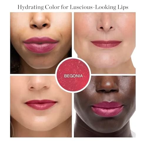 Ogee Tinted Sculpted Lip Oil - Organic Lip Stain, Balm & Color - BEGONIA | Sheer, Buildable, Organic Lip Color with Hyaluronic & Peppermint thumbnail 2